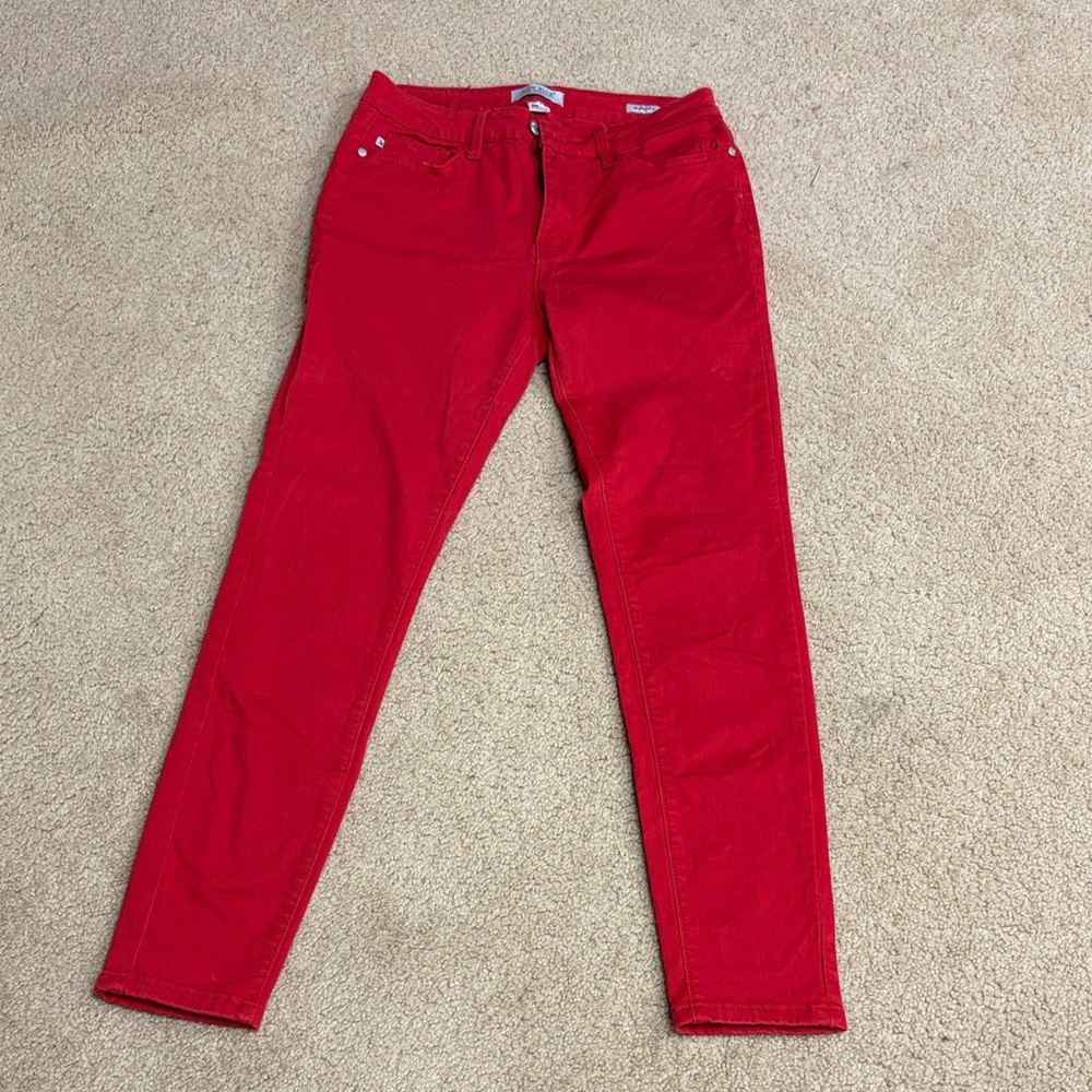 Judy Blue Vibrant Red Skinny Jeans